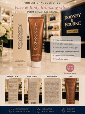 Bodyography Face & Body Bronzing Gloss -